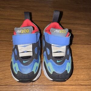 Nike Air Max 200 AT5629-400 Blue/Teal/White Baby Shoe, size 4C